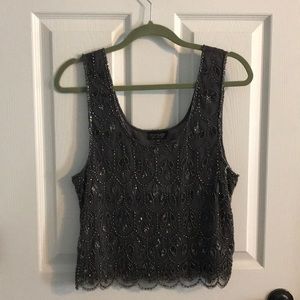 Topshop beaded top - new with tags!